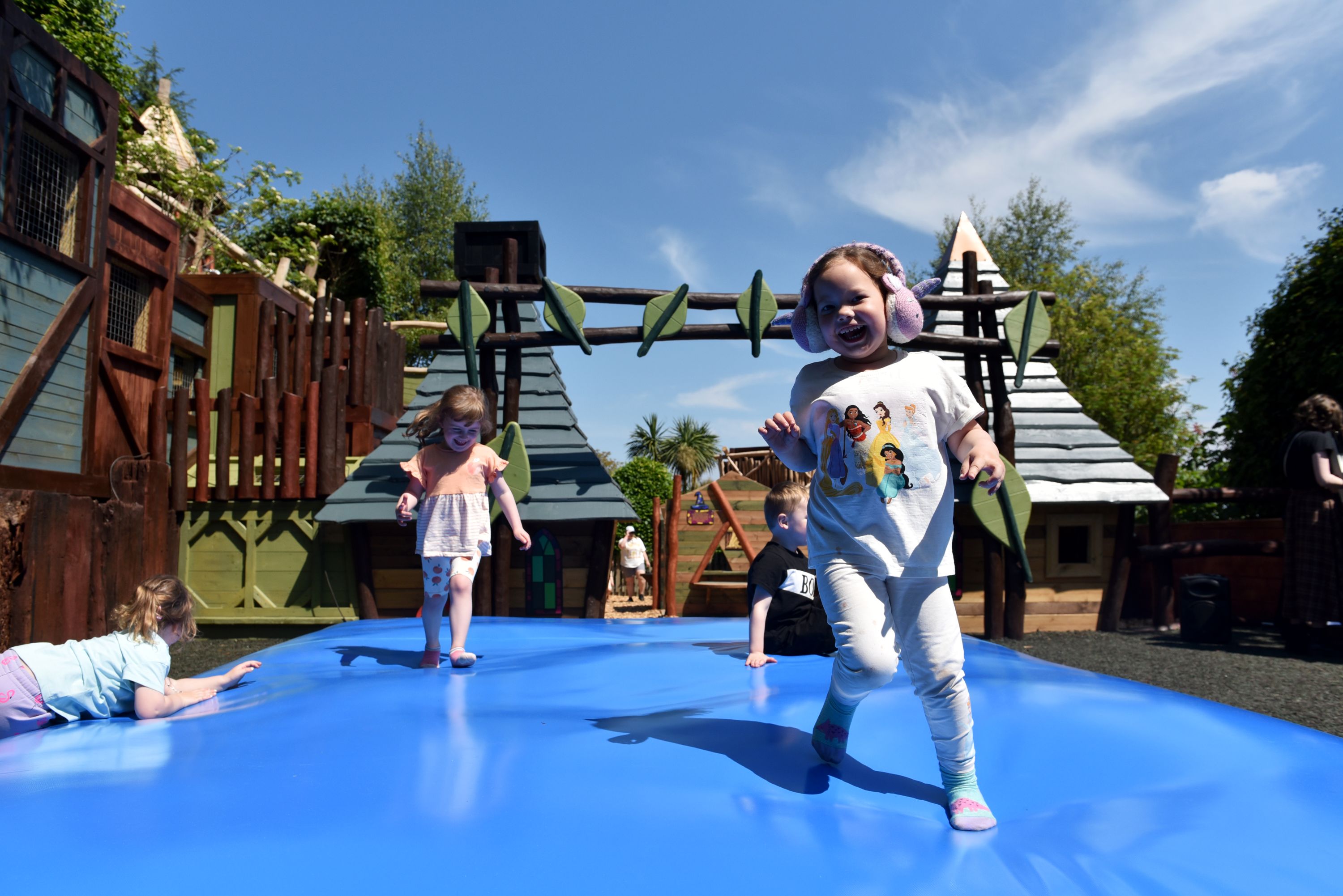 Watermouth Castle Water Pillow Kids Play Devon Locals Weekend